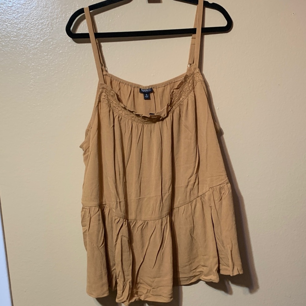 #441 size 4 torrid NWT Women's Camel Camisole with adjustable straps